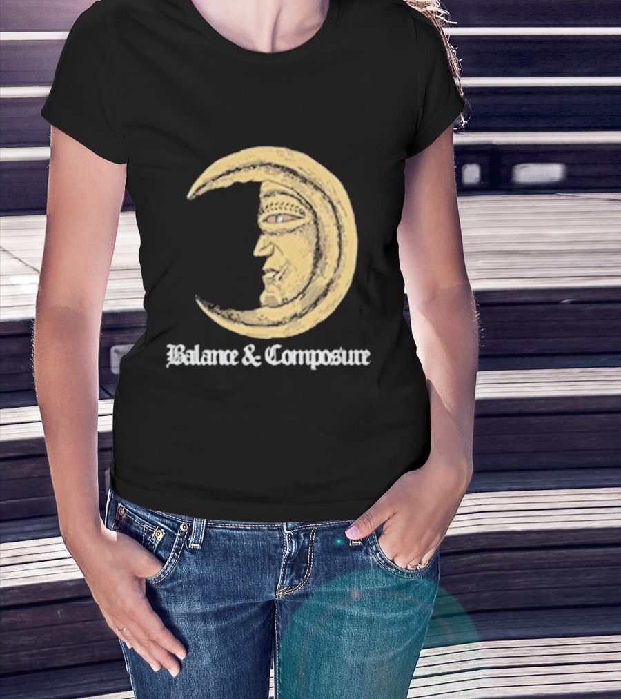 Balance And Composure Moon Face T-Shirt