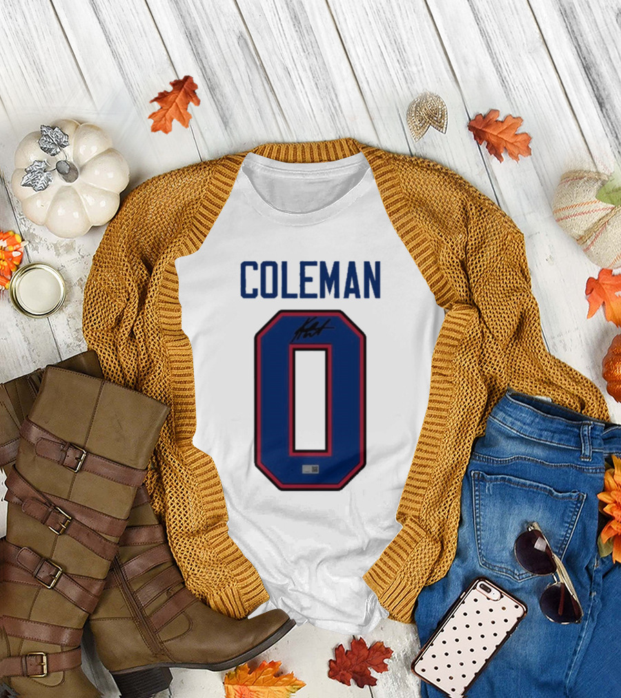 Coleman 0 Autograph Keon Coleman T-Shirt