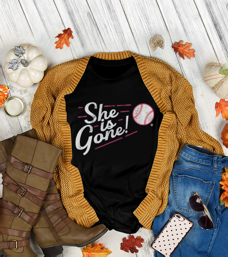 She Is Gone Baseball Los Angeles T-Shirt