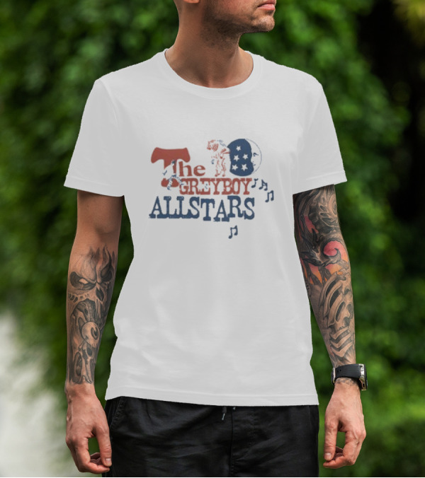 The Greyboy Allstars Bear And Moon Musical Notes T-Shirt
