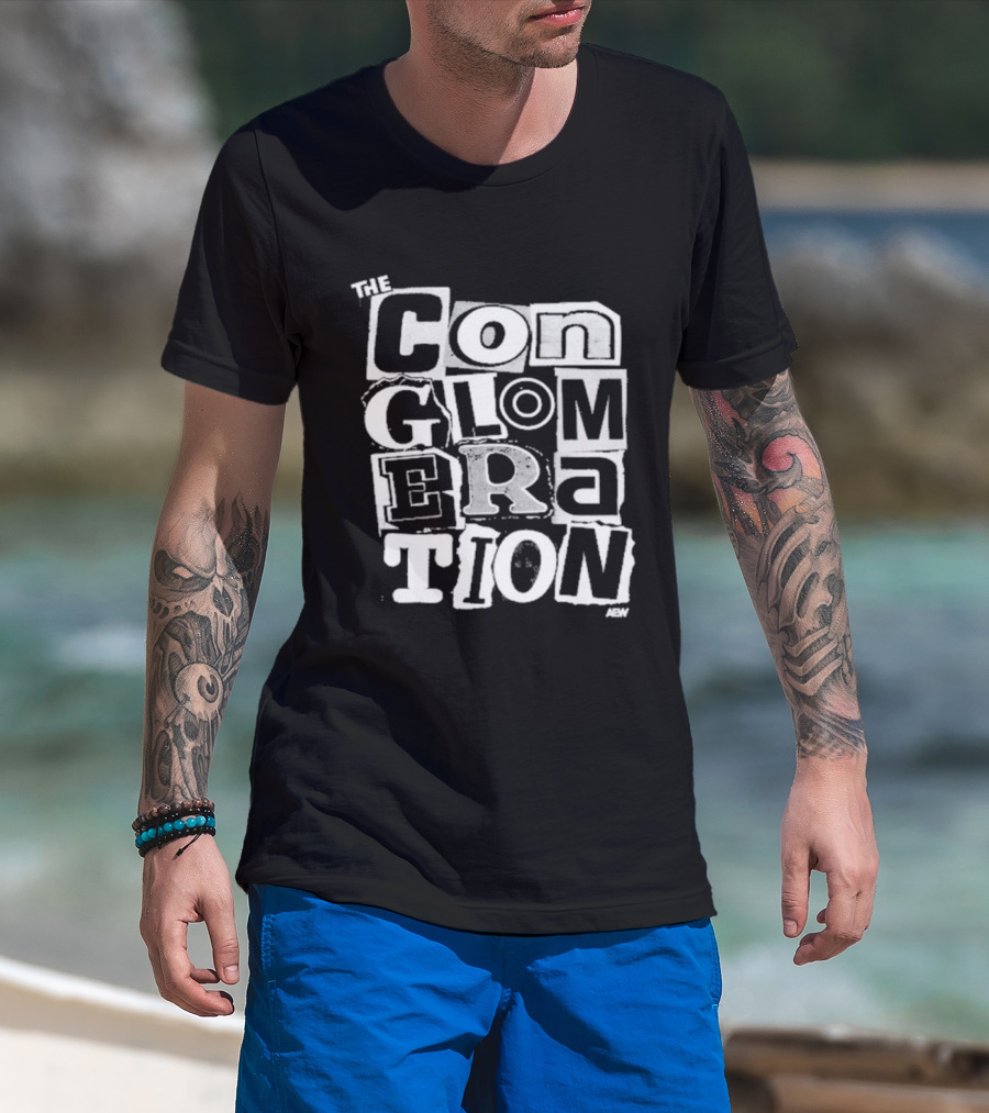 Pro Wrestling AEW The Conglomeration Top Rope Tuesday Black T-Shirt