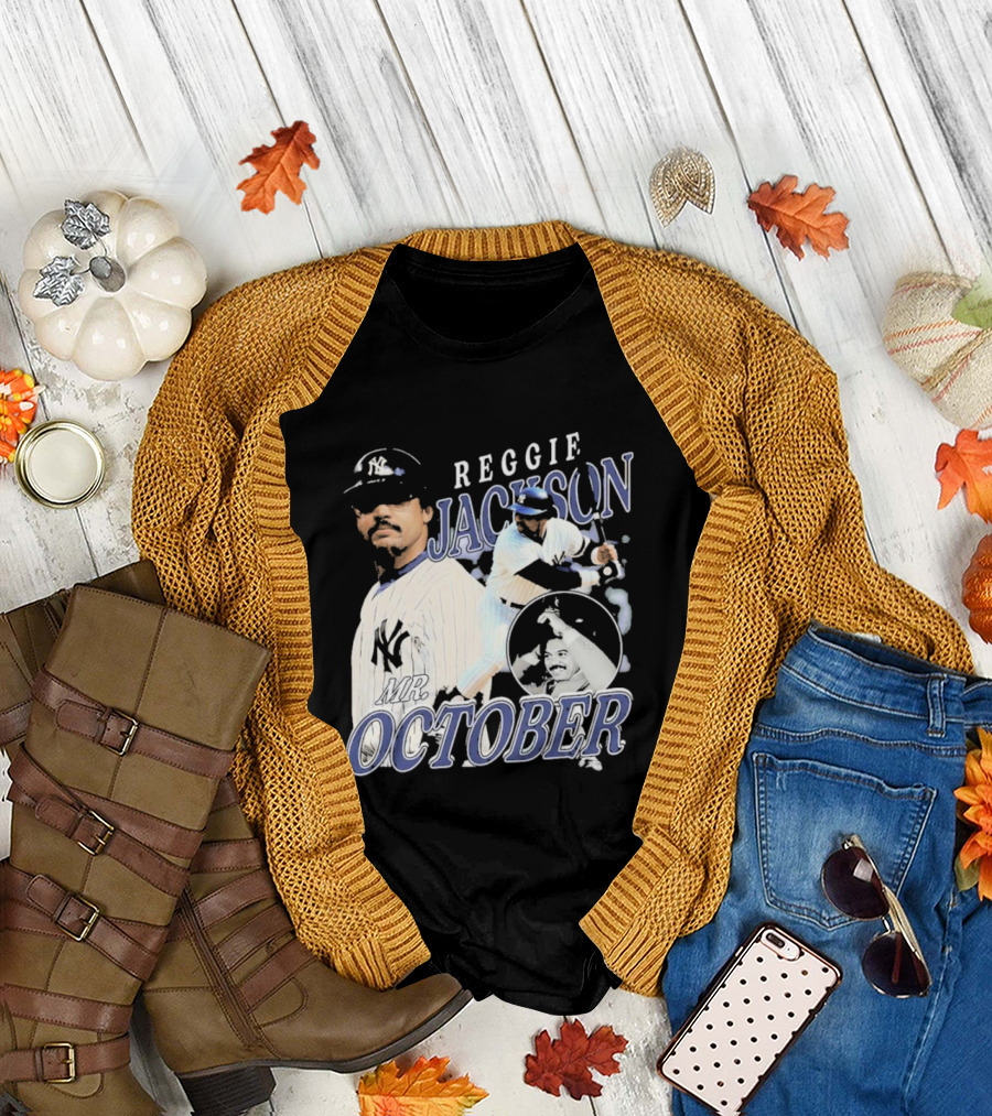 Reggie Jackson Mr October Yankees Legend T-Shirt