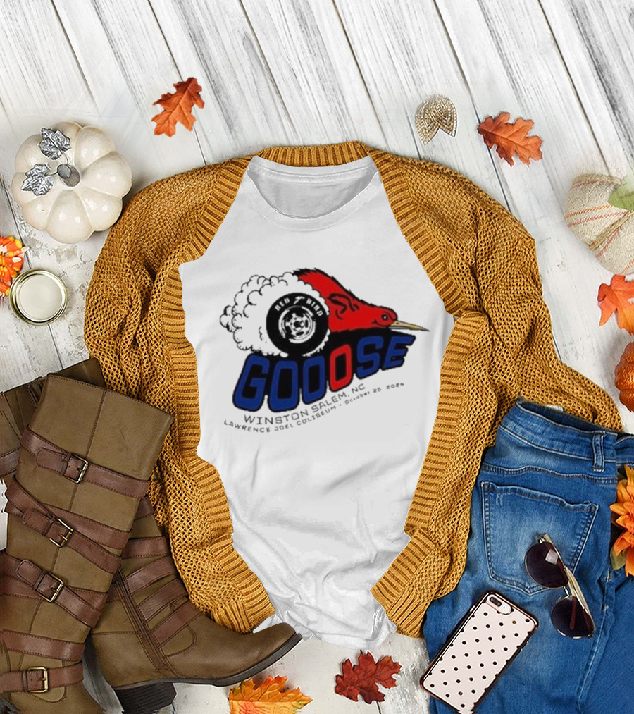 Goose Red Head Winston Salem NC Lawrence Joel Coliseum October 25 T-Shirt