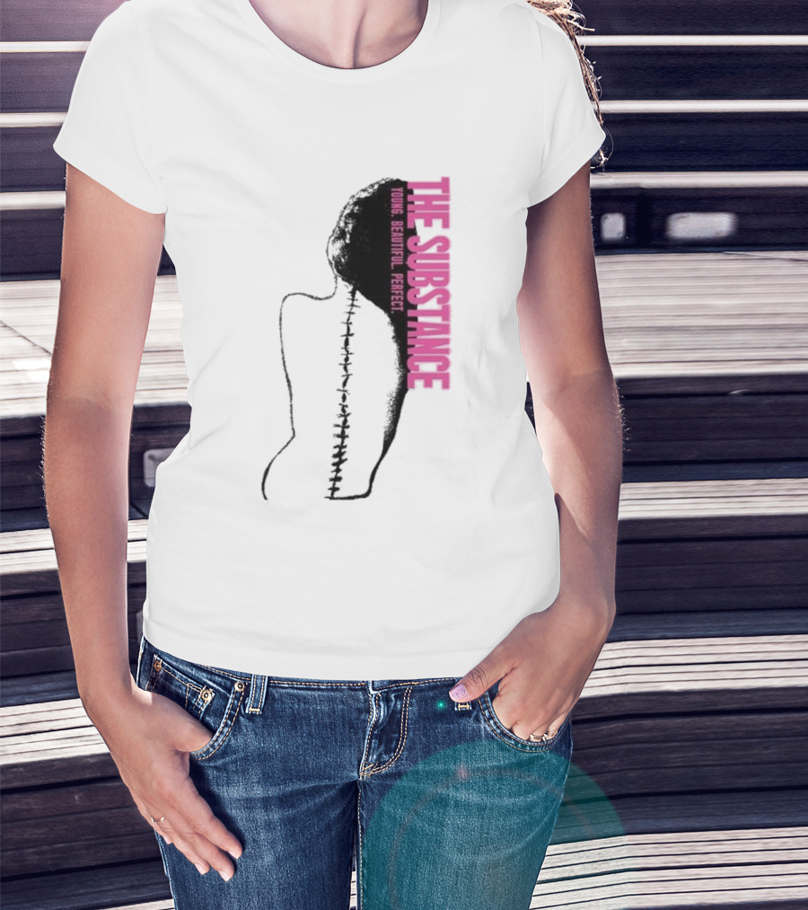 THE SUBSTANCE Young Beautiful Perfect Spine T-Shirt