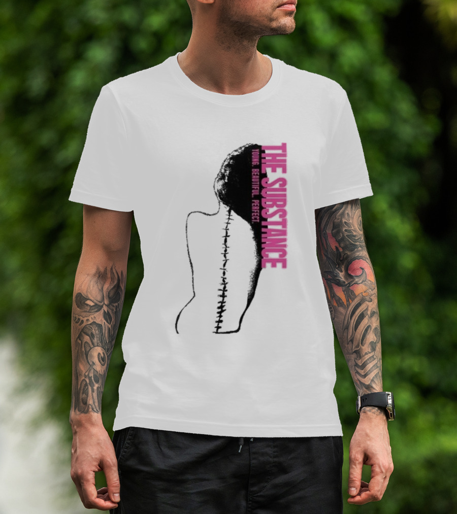 THE SUBSTANCE Young Beautiful Perfect Spine T-Shirt