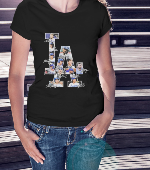 LA Dodgers Signature Collage T-Shirt