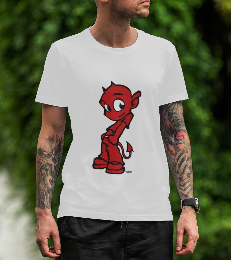 Toro Y Moi Tym Devil Red Cartoon Character T-Shirt