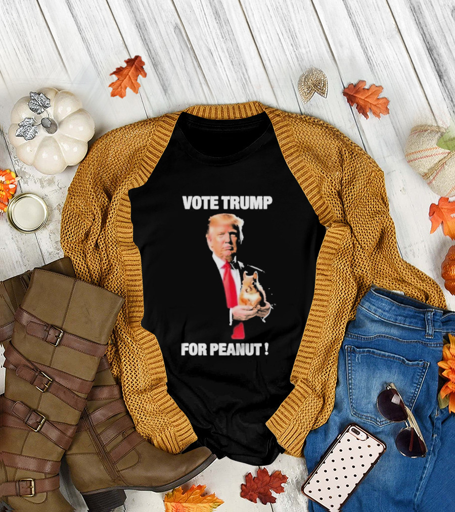 VOTE TRUMP FOR PEANUT 2024 SQUIRREL T-Shirt