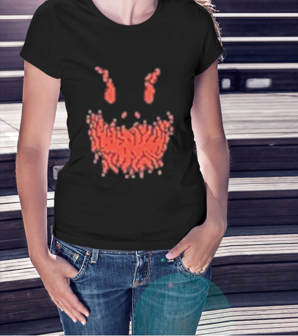 Scary Face Pixelated Joker T-Shirt