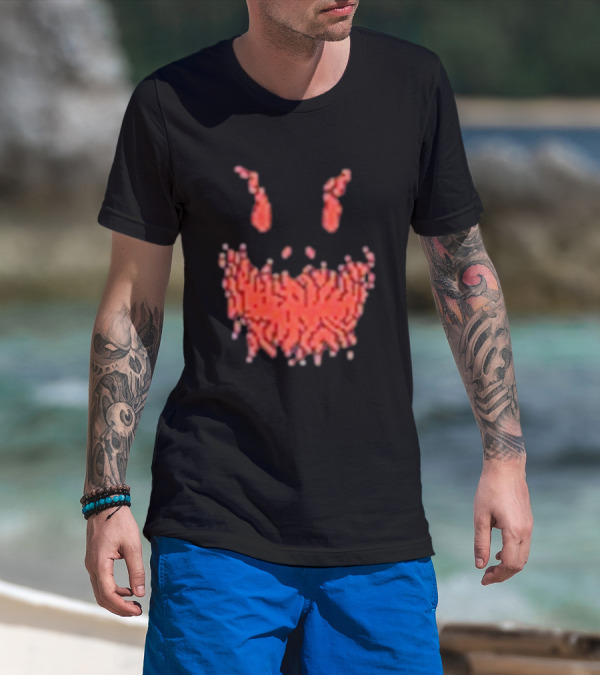 Scary Face Pixelated Joker T-Shirt