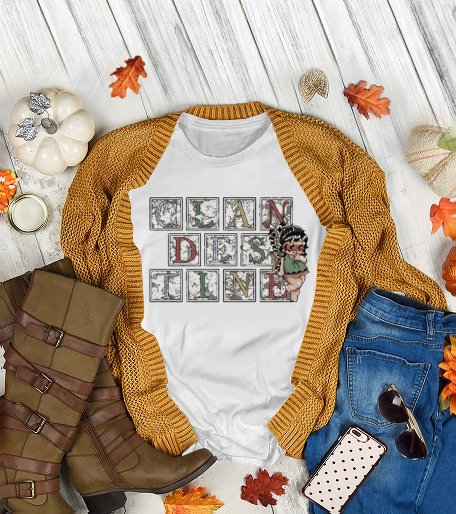 CLANDESTINE Letter Blocks with Fairy T-Shirt