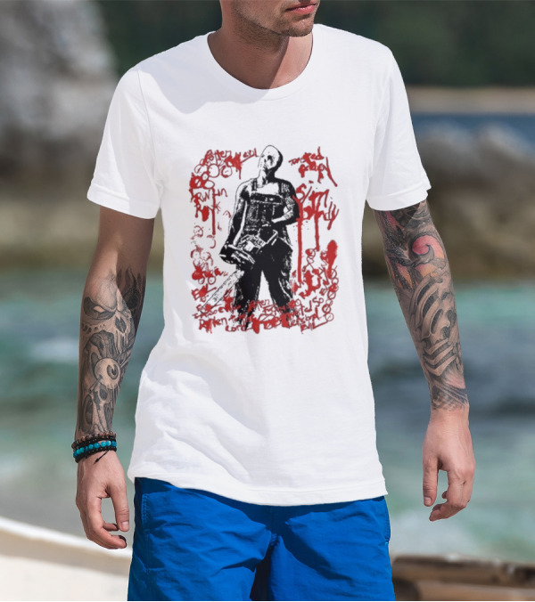 Eminem Tdoss Blood Scrawl Tormented Slim Shady Chainsaw Urban Chaos T-Shirt