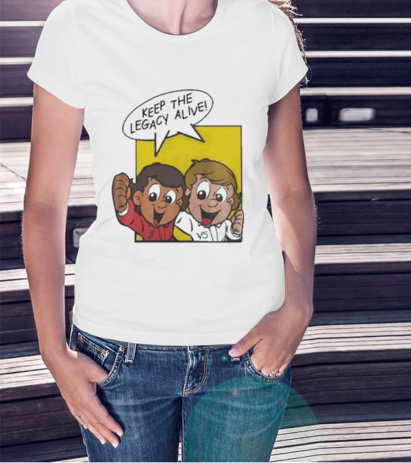 Sebastian Vettel Keep The Legacy Alive Cartoon Champions T-Shirt
