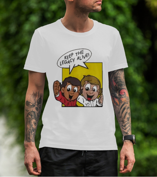 Sebastian Vettel Keep The Legacy Alive Cartoon Champions T-Shirt