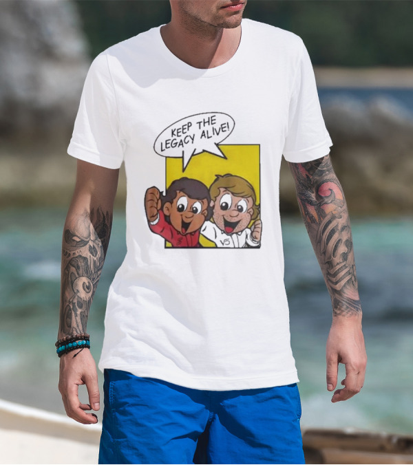 Sebastian Vettel Keep The Legacy Alive Cartoon Champions T-Shirt