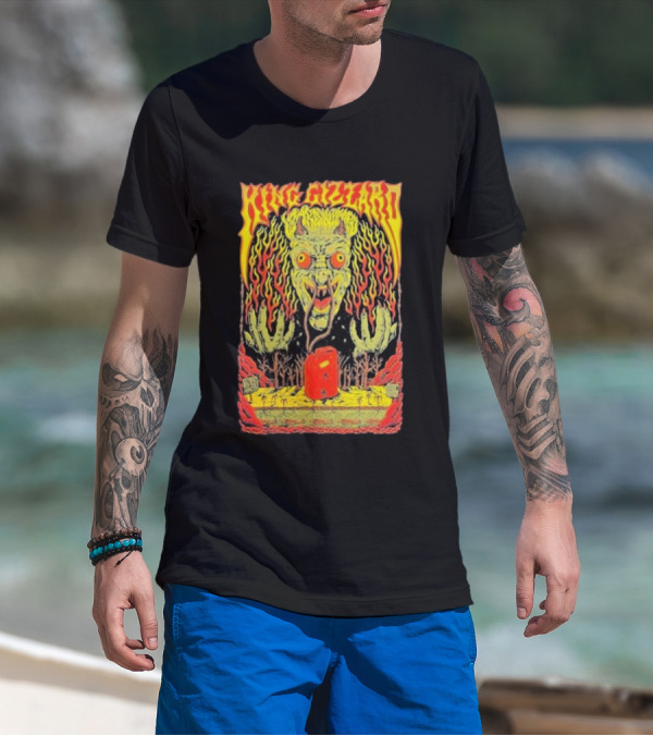 King Gizzard Monster Illustration In Paso Robles CA November 3 T-Shirt