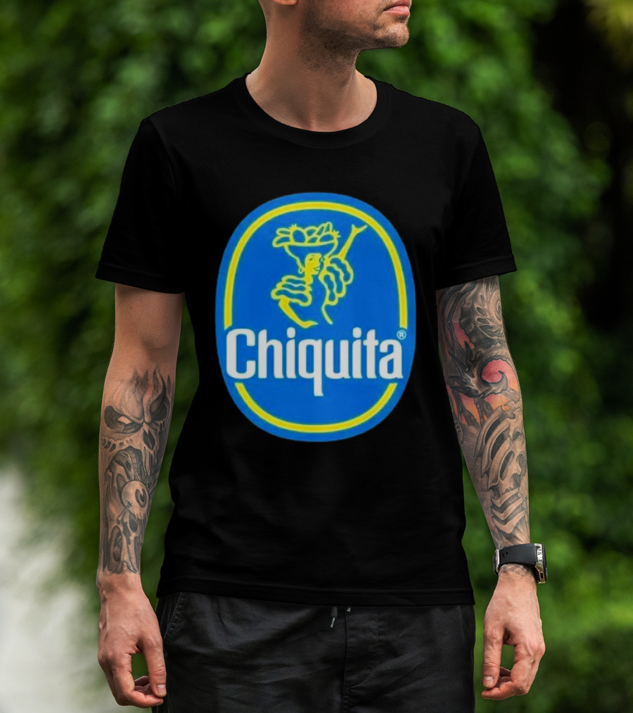 Chiquita Bananas Logo Iconic Blue And Yellow Emblem T-Shirt