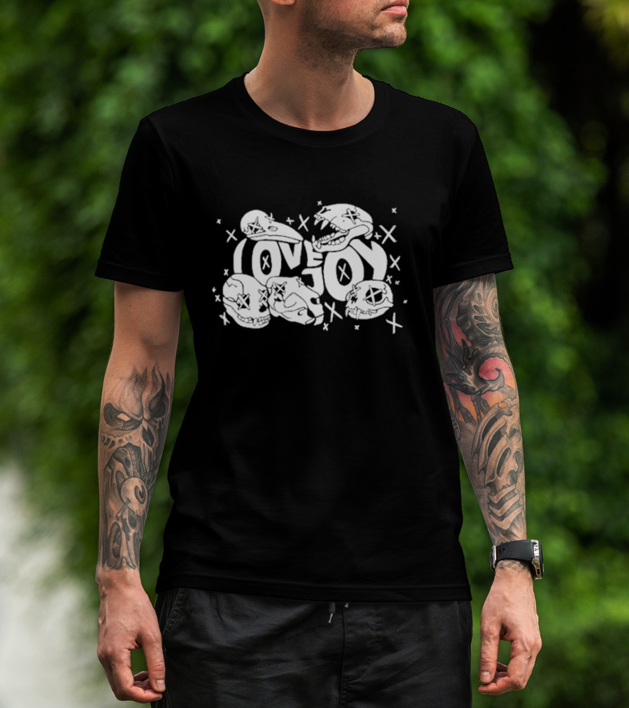 Lovejoy X X Skull Art With Crossed Out Eyes T-Shirt
