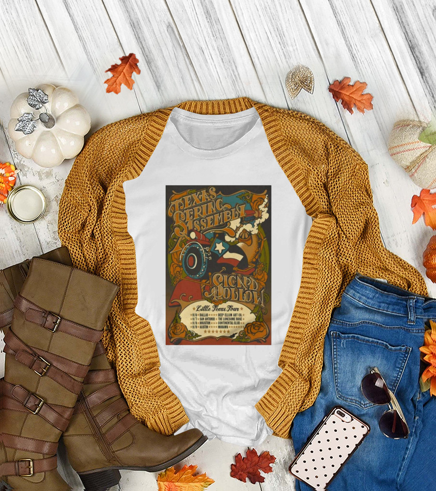 Texas String Assembly Sicard Hollow Little Texas Tour Dallas San Antonio Houston Austin November T-Shirt