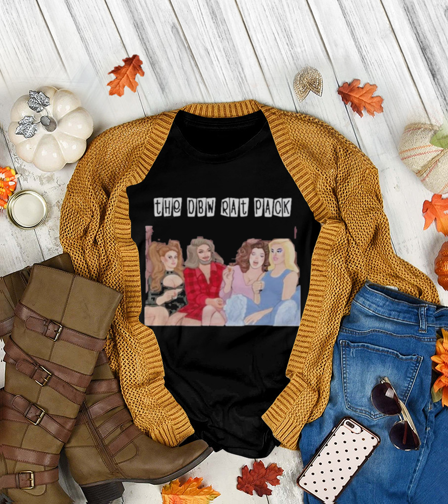 The Dbw Rat Pack Glamorous Gathering of Four Friends T-Shirt