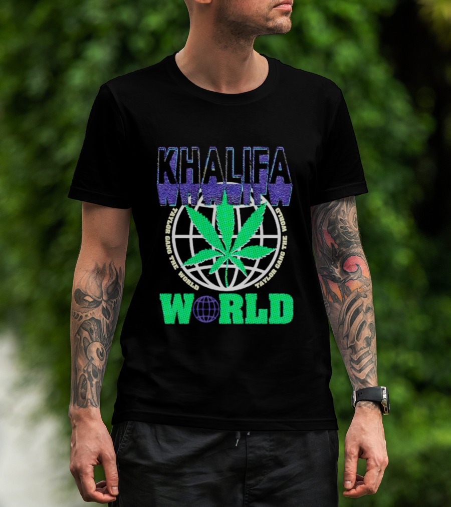 Khalifa Weed Taylor Gang The World T-Shirt