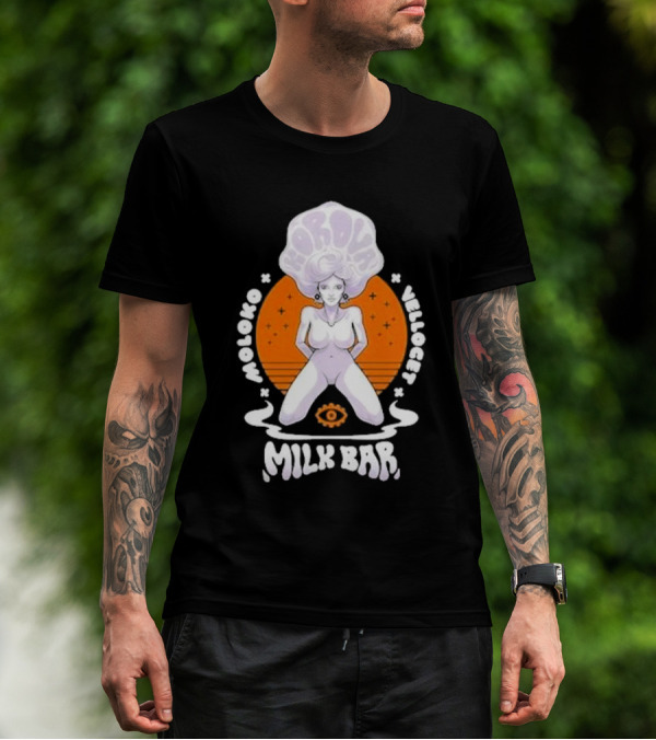 Korova Milk Bar Moloko Vellocet A Clockwork Orange Alex Malcolm McDowell T-Shirt