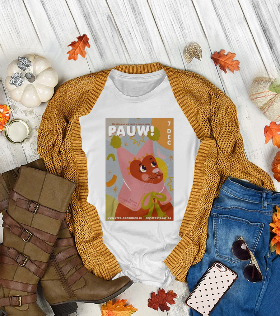 Pauw Groningen Monthly Pop and Dance Party December 7 2024 Vera Oosterstraat 44 T-Shirt