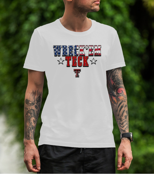 Wreck’em Tech Texas Stars TTU Sports T-Shirt