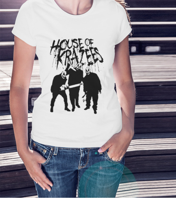 House Of Krazees MNE Stare Horror Mask Trio T-Shirt
