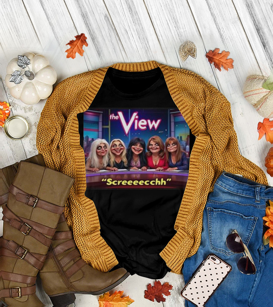 The View Screeeecchh Grok Animated Panel Comedy T-Shirt