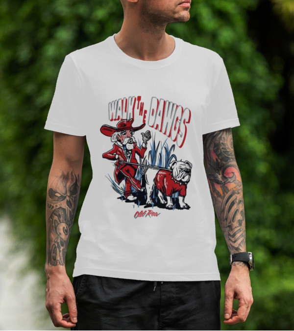 Walk The Dawgs Old Row Bulldog Cowboy T-Shirt