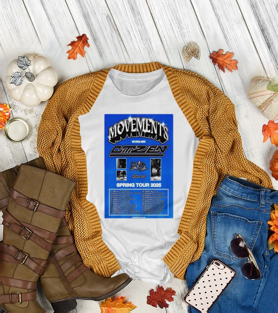 Movements Spring Tour 2025 with Special Guests Citizen and Downward T-Shirt