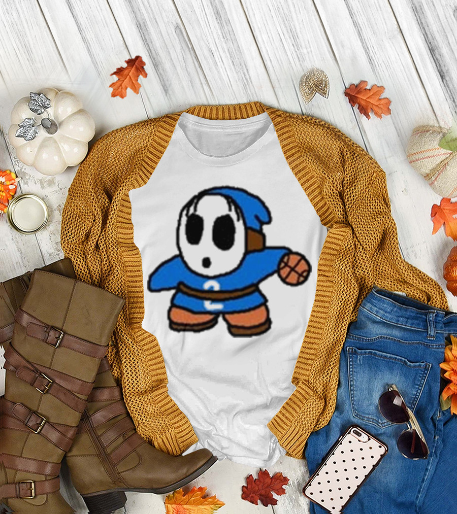 Shy Gilgeous Alexander Basketball Shy Guy Blue 2 T-Shirt