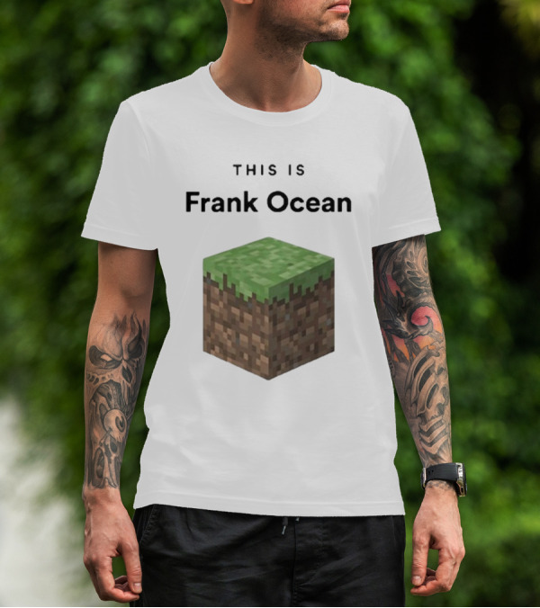 Minecraft Grass Block Parody This Is Frank Ocean Text T-Shirt