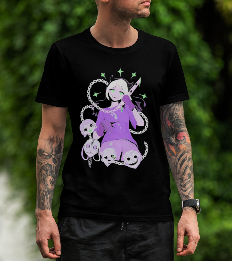 Aspen Chained Masked Figure With Chains And Masks T-Shirt