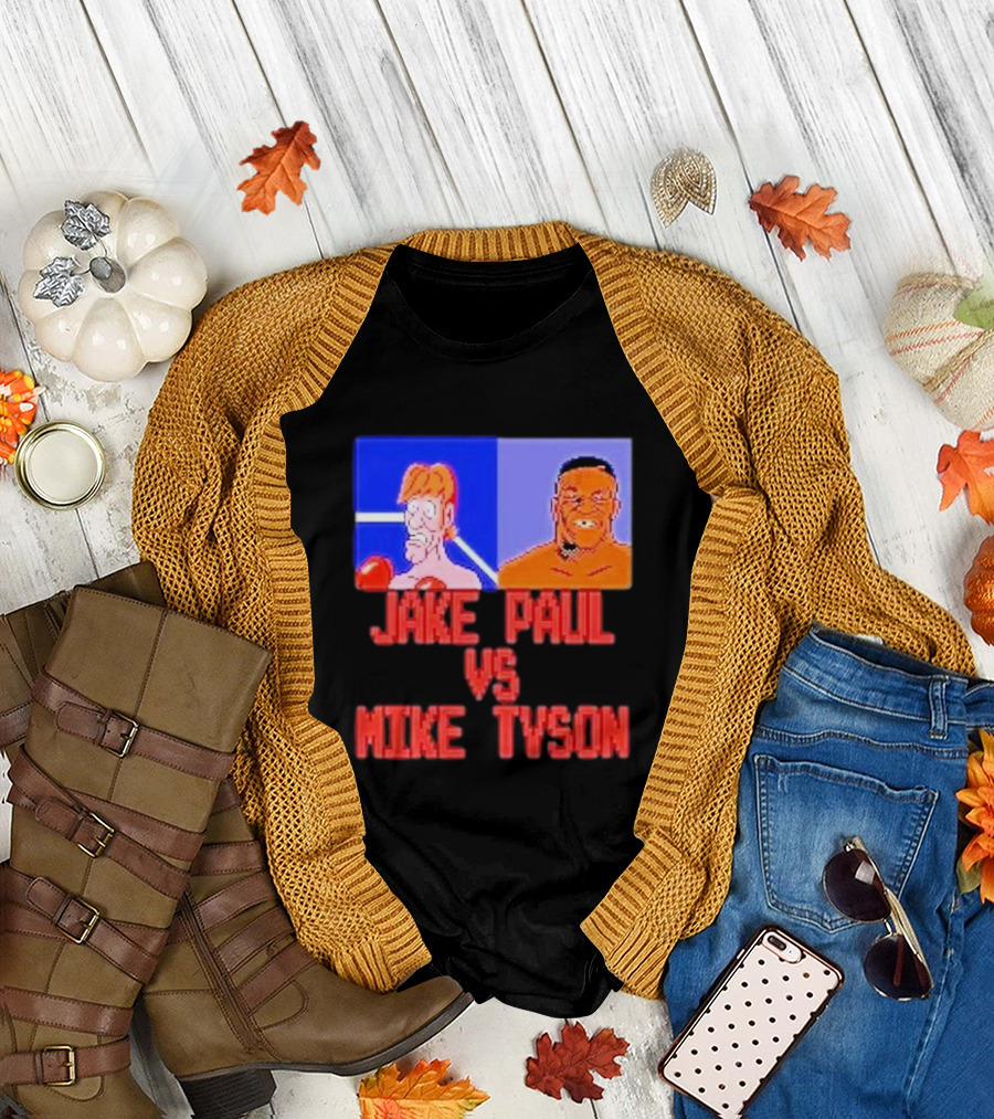 Jake Paul Vs Mike Tyson Retro Boxing Showdown T-Shirt