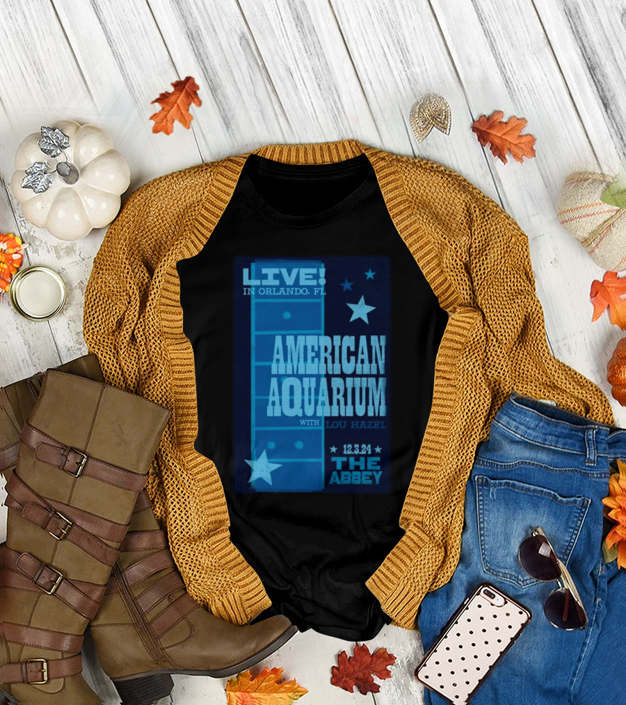 LIVE in Orlando FL American Aquarium with Lou Hazel December 3 2024 at The Abbey T-Shirt