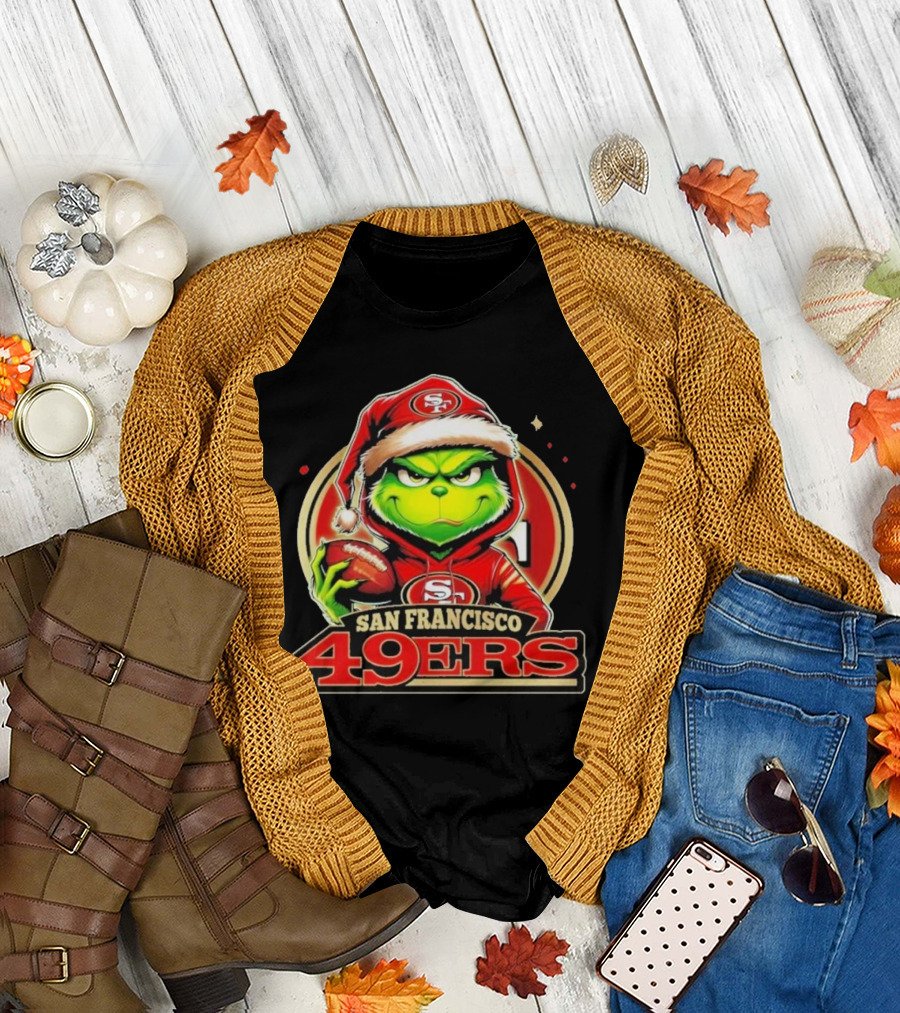 The Grinch San Francisco 49ers Football Mashup T-Shirt