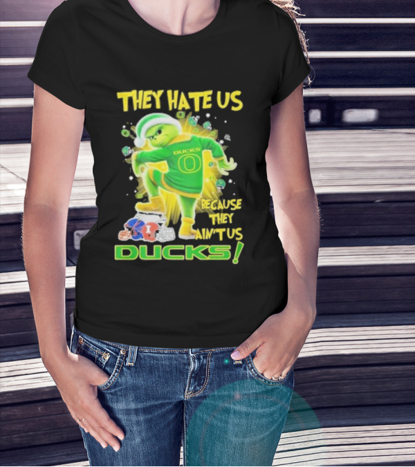 They Hate Us Because They Ain't Us Ducks Merry Christmas T-Shirt