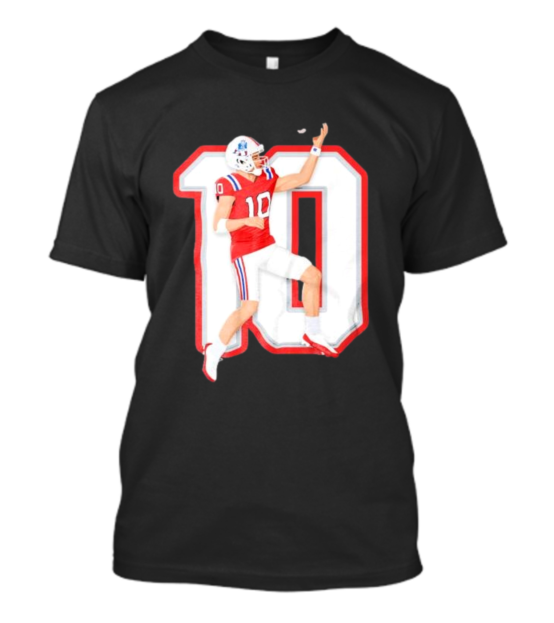 Air Maye Touchdown Flip Football Jersey Number 10 T-Shirt