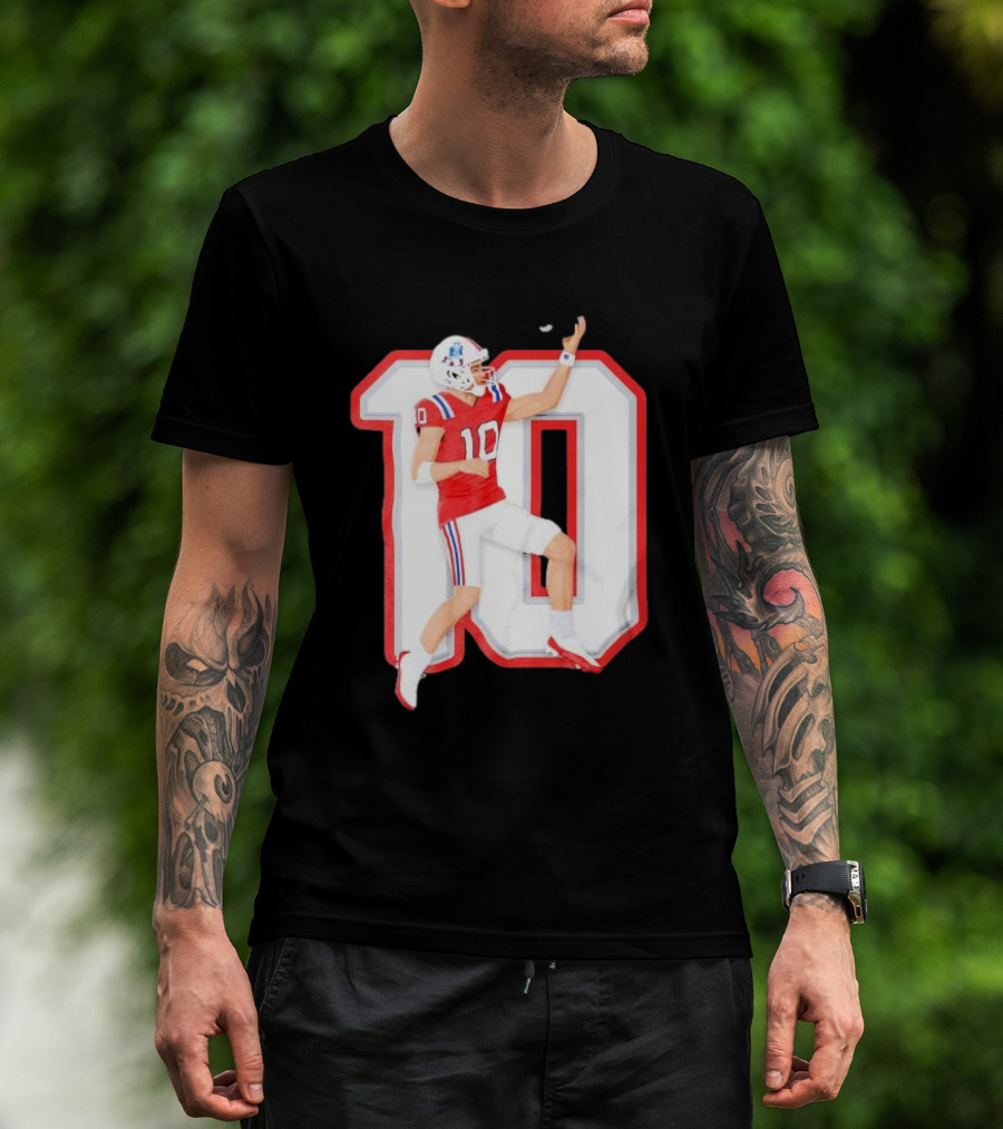 Air Maye Touchdown Flip Football Jersey Number 10 T-Shirt