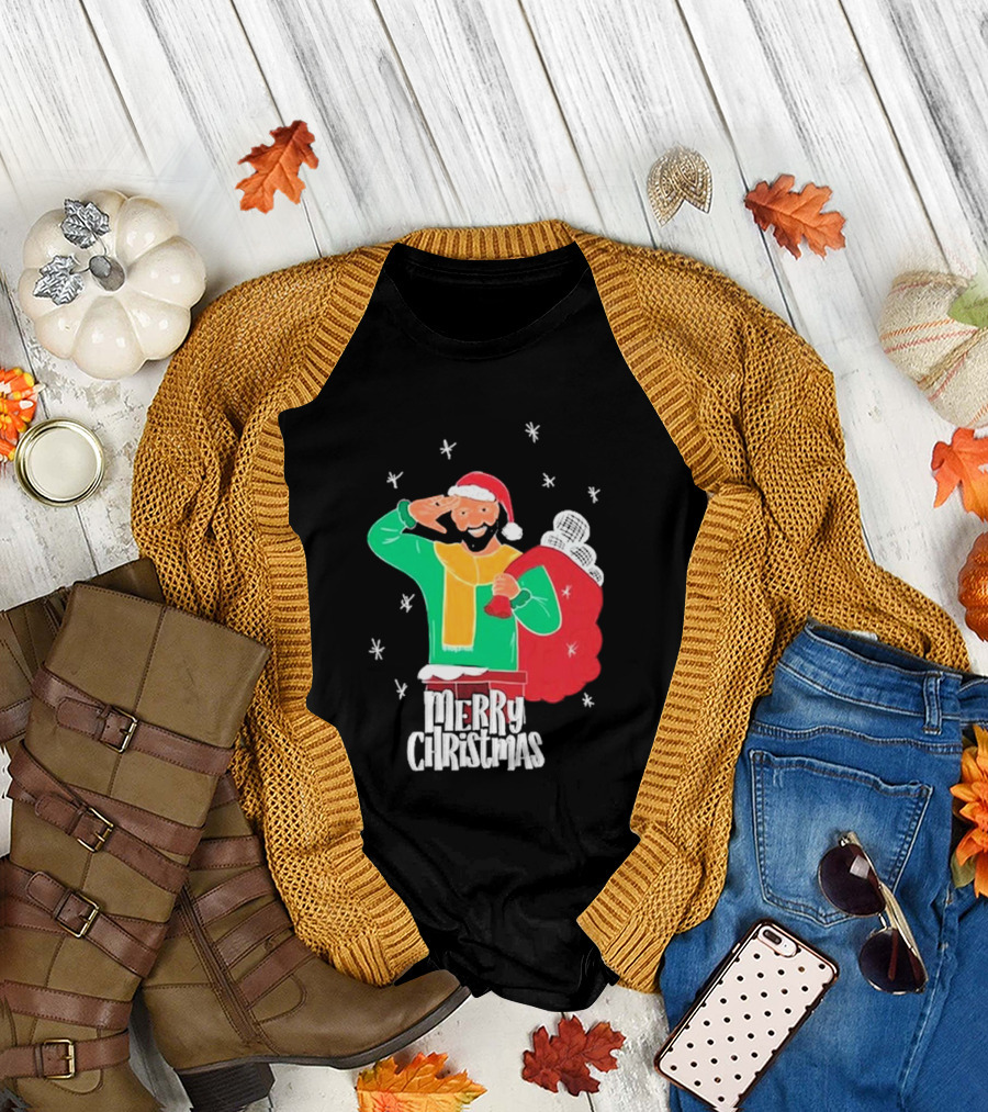 Merry Christmas Jb Gill Santa Holiday Collection T-Shirt