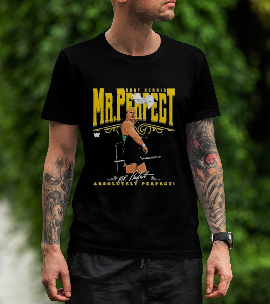 Curt Hennig Mr. Perfect Absolutely Perfect Wrestling T-Shirt