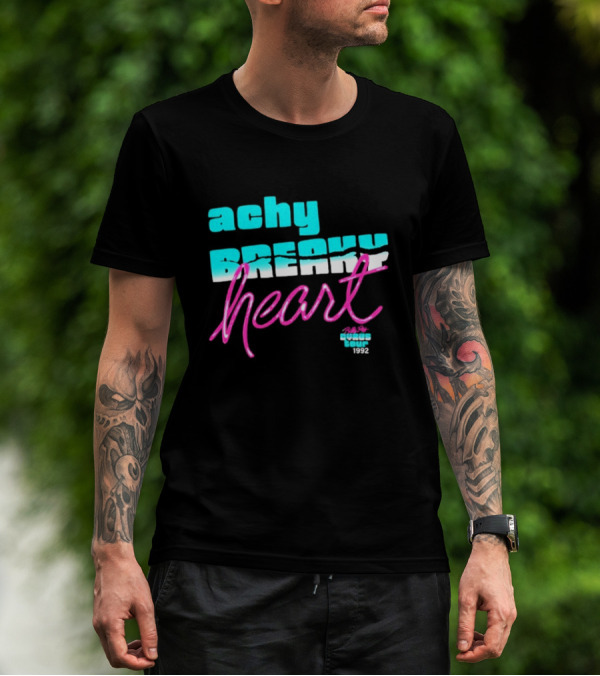 Achy Breaky Heart Billy Ray Cyrus Neon 1992 Tour T-Shirt