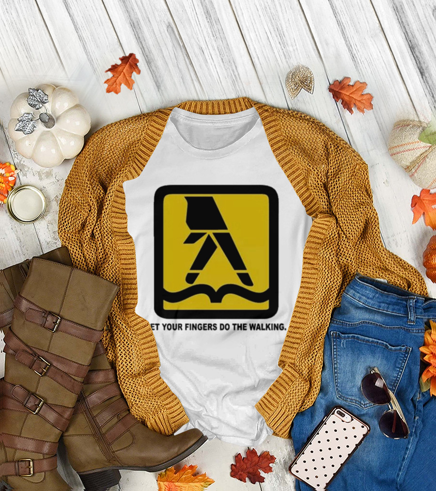 Yellow Pages Let Your Fingers Do The Walking Iconic T-Shirt