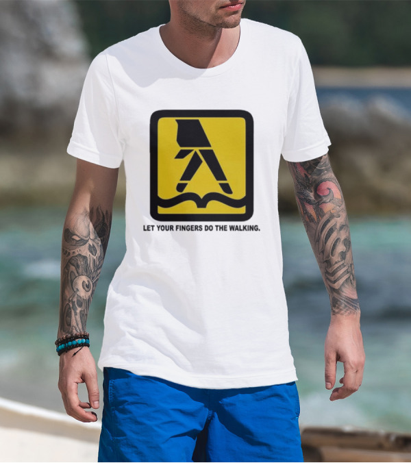 Yellow Pages Let Your Fingers Do The Walking Iconic T-Shirt