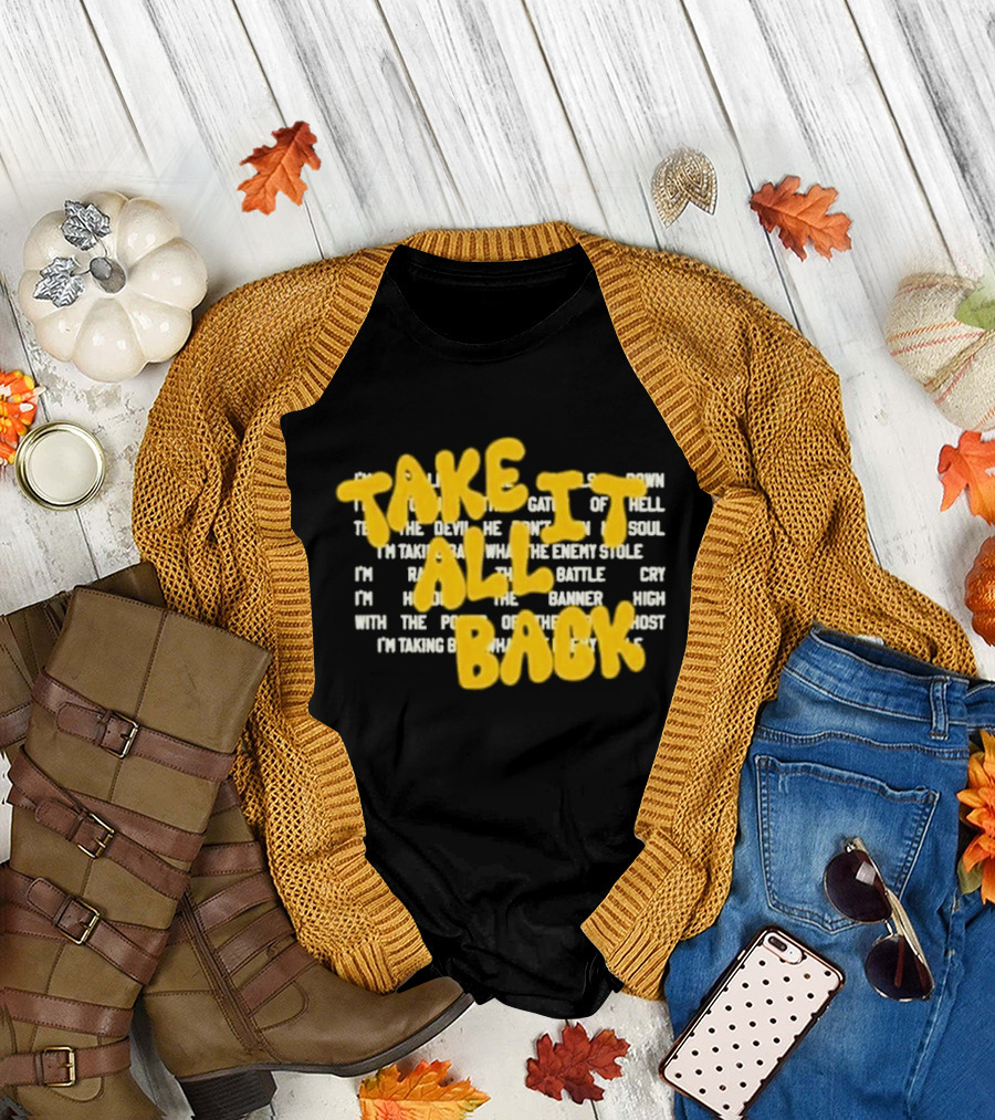 Tauren Wells Take It All Back Vintage I'm Raising the Battle Cry T-Shirt