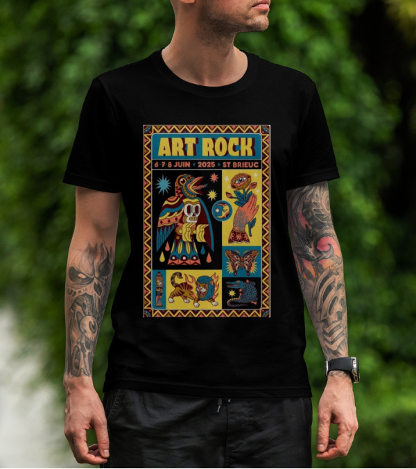 Art Rock Festival 2025 St Brieuc June 6-8 Bretagne France T-Shirt