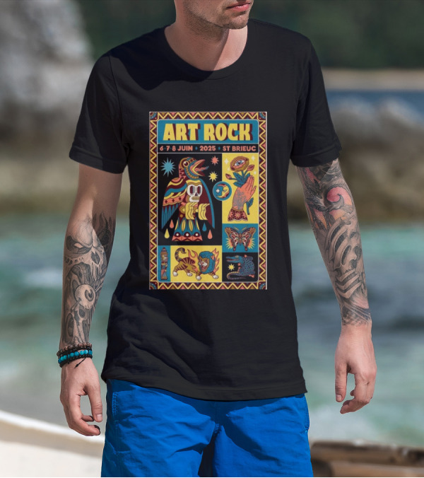 Art Rock Festival 2025 St Brieuc June 6-8 Bretagne France T-Shirt
