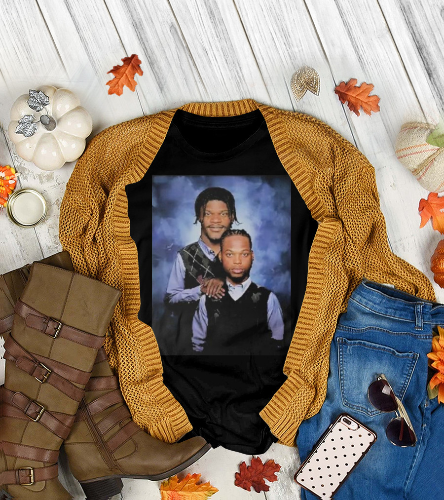 Lamar Jackson and Derrick Henry Step Brothers Movie Parody Baltimore Ravens T-Shirt